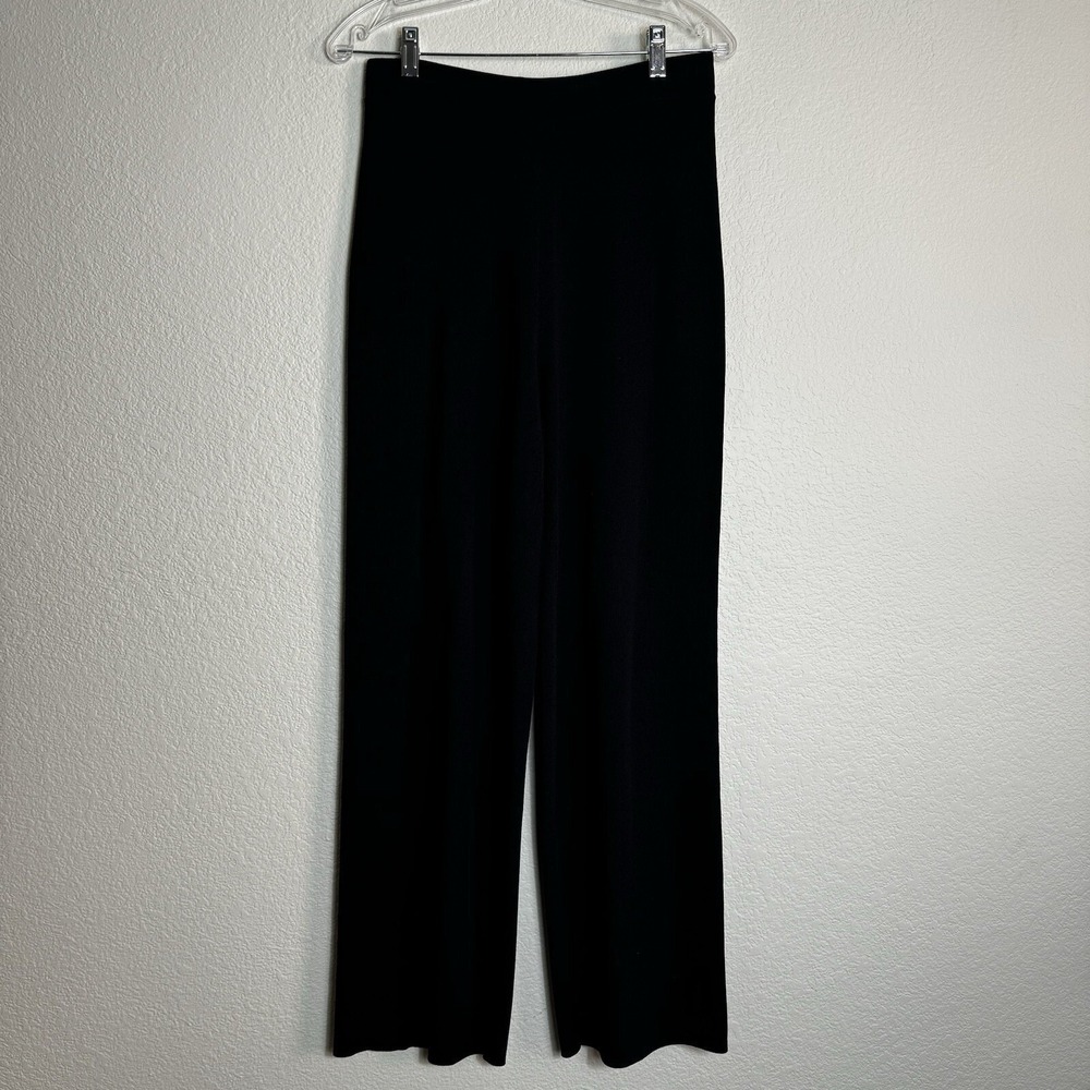 Dialogue Dress Pants S Black Elastic Waist Stretch Comfy Trouser Palazzo Cozy